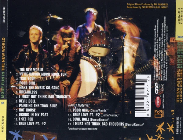 X  - More Fun In The New World (CD, Album, RE, RM) - Image 4