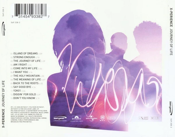 X-Perience - Journey Of Life (CD, Album) - Image 3