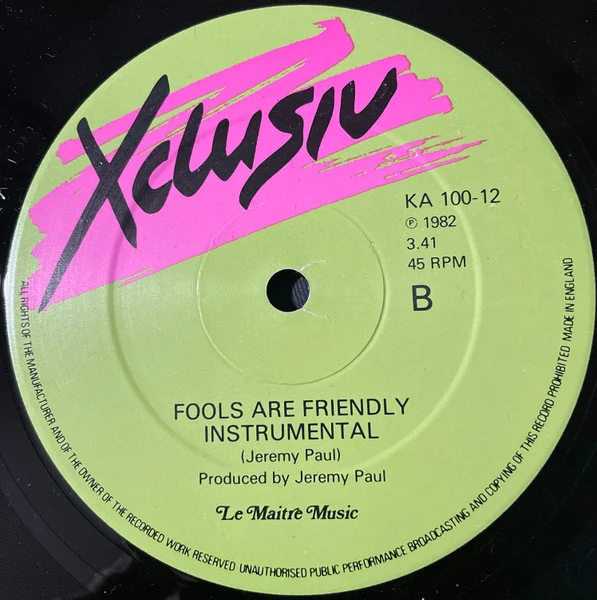 Xclusiv - Fools Are Friendly (12") - Image 4