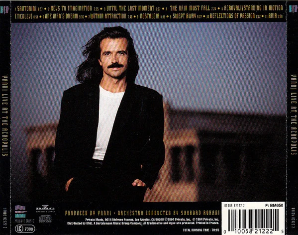 Yanni With The Royal Philharmonic Concert Orchestra - Live At The Acropolis (CD, Album) - Image 2