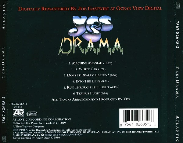 Yes - Drama (CD, Album, RE, RM) - Image 2