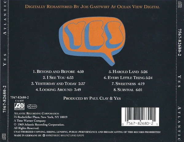 Yes - Yes (CD, Album, RE, RM) - Image 2