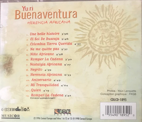 Yuri Buenaventura - Herencia Africana (CD, Album, RE) - Image 3